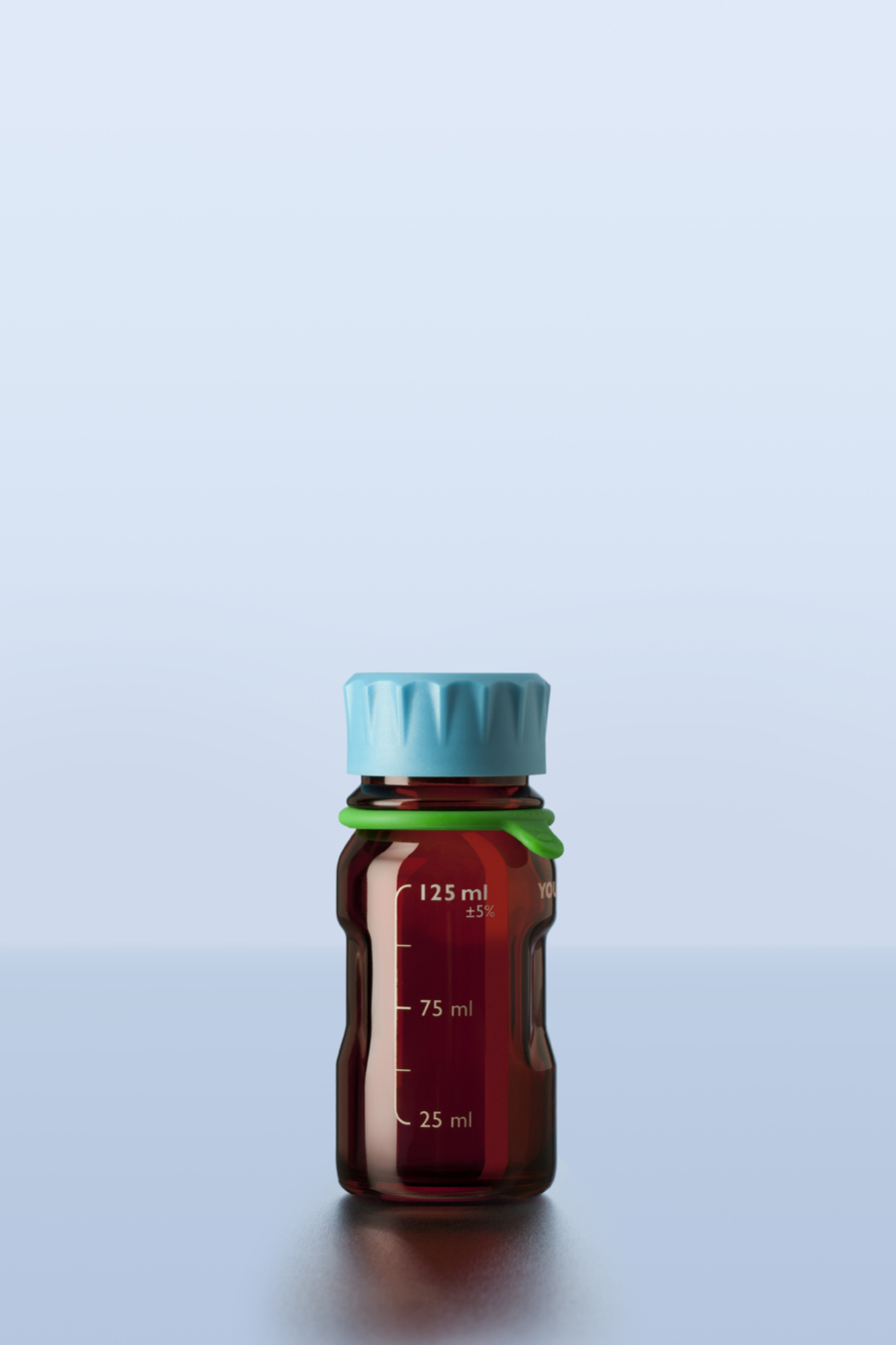 DURAN® flaske, brun,YOUTILITY, GL45, 125 ml, 4 stk