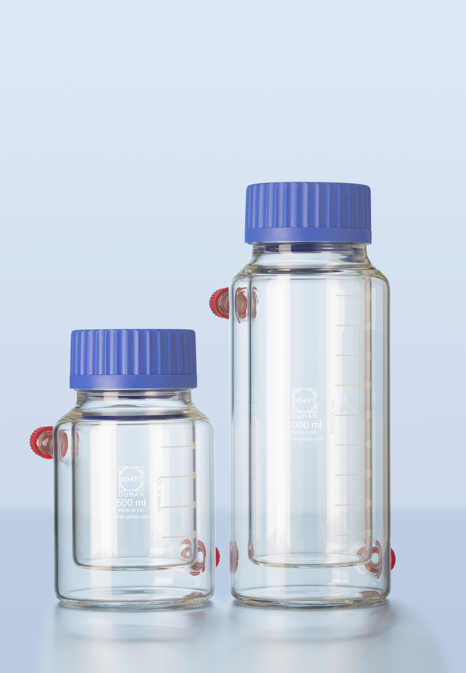 Flaske m. varme-/kølek. GLS80, kl, m. låg, 500ml