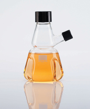 35 mL Flask, Tryps, Rub Lnr, Pourout