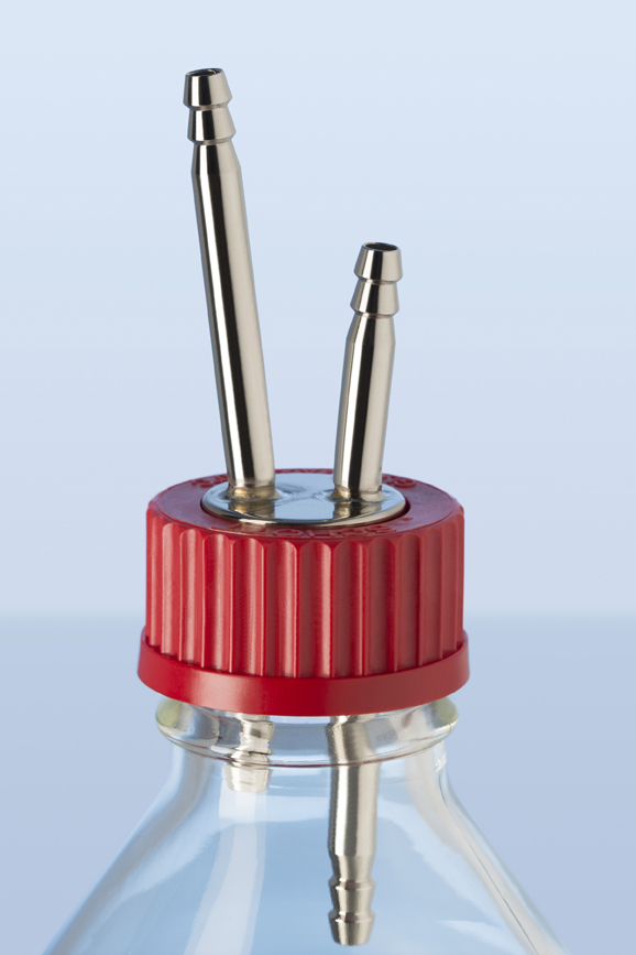 DURAN Låg GL45, PBT, rød, med 1-port (SS)