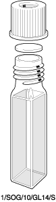 Kuvette, 1/GL14, opt. glas, 10mm, 3,5ml