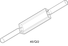 Kuvette, 45-F, Spec-Q, 2mm, 0,8ml