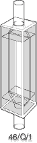 Kuvette, 46-F, Spec-Q, 1mm, 0,37ml