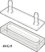 Gennemløbskuvette glas, type 49, 5 mm
