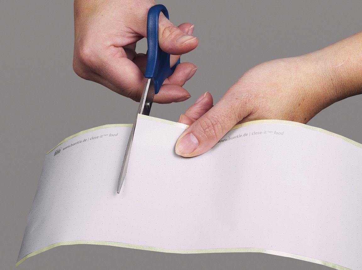 close-it tape, WxL 95 mm x 50 m, white, unprinted