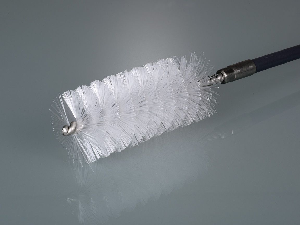 Cleaning brush, length 100 cm, Ø 50 mm, PVC/V2A
