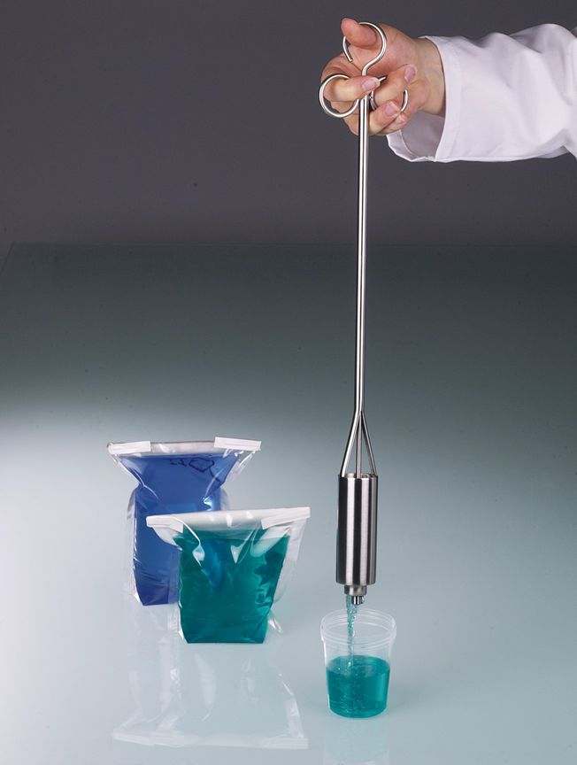 Liquid-Sampler, open with thumb, V4A, 50 ml