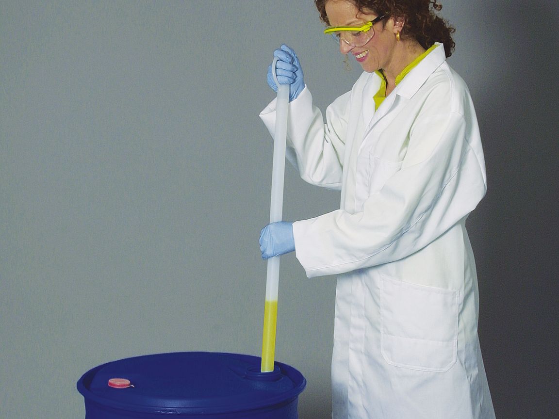 Dispos. plunging siphon, HDPE, 75 ml, 50cm, Ø 27mm