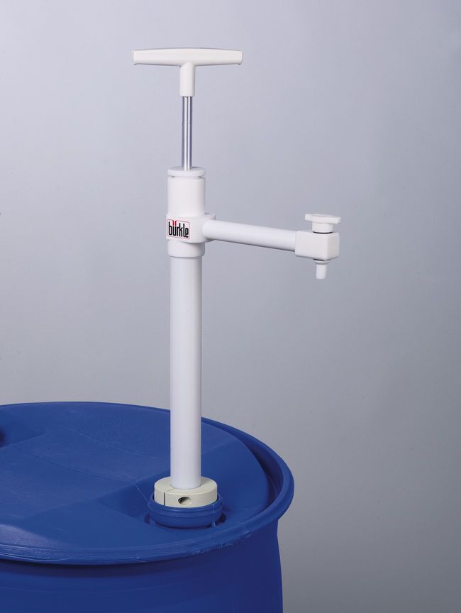 PTFE barrel pump Ultrapure w/discharge tube, 60 cm