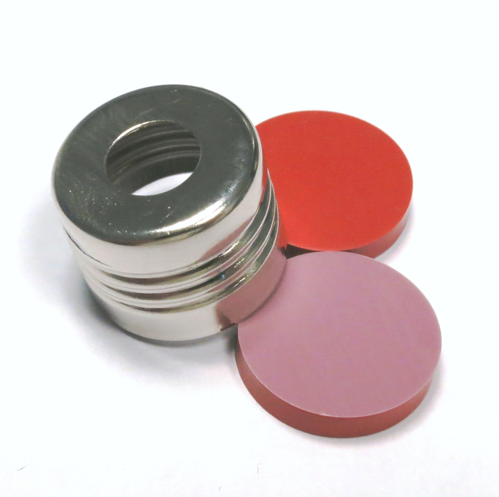 Skruelåg 18mm magn. sili/PTFE HT, 100stk