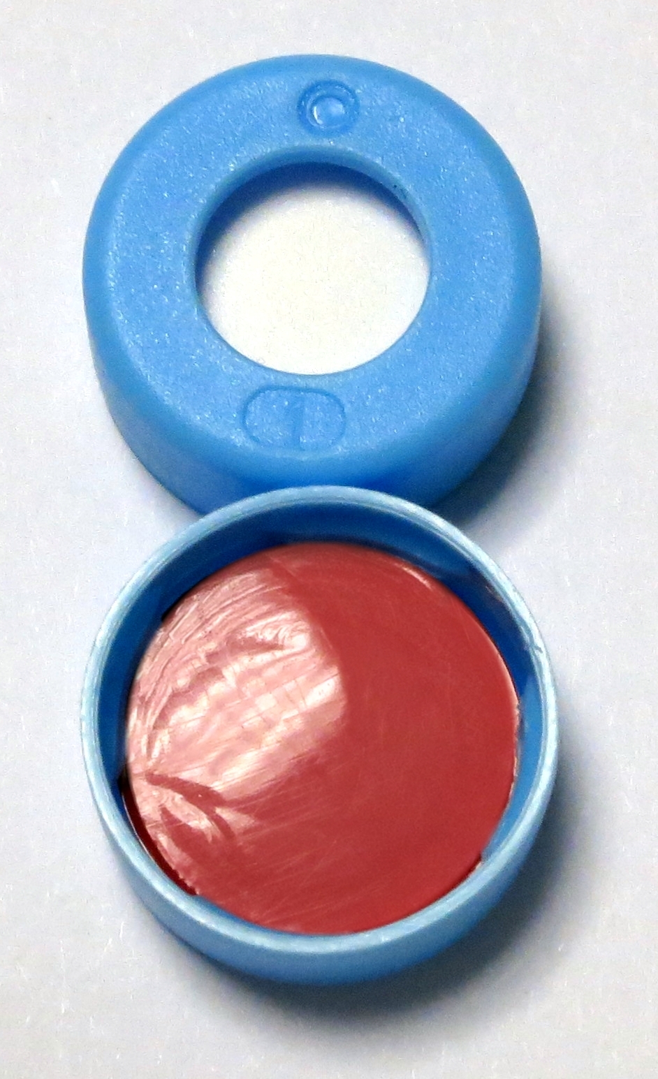 Snaplåg 11mm blå PE sili/PTFE, 1000stk