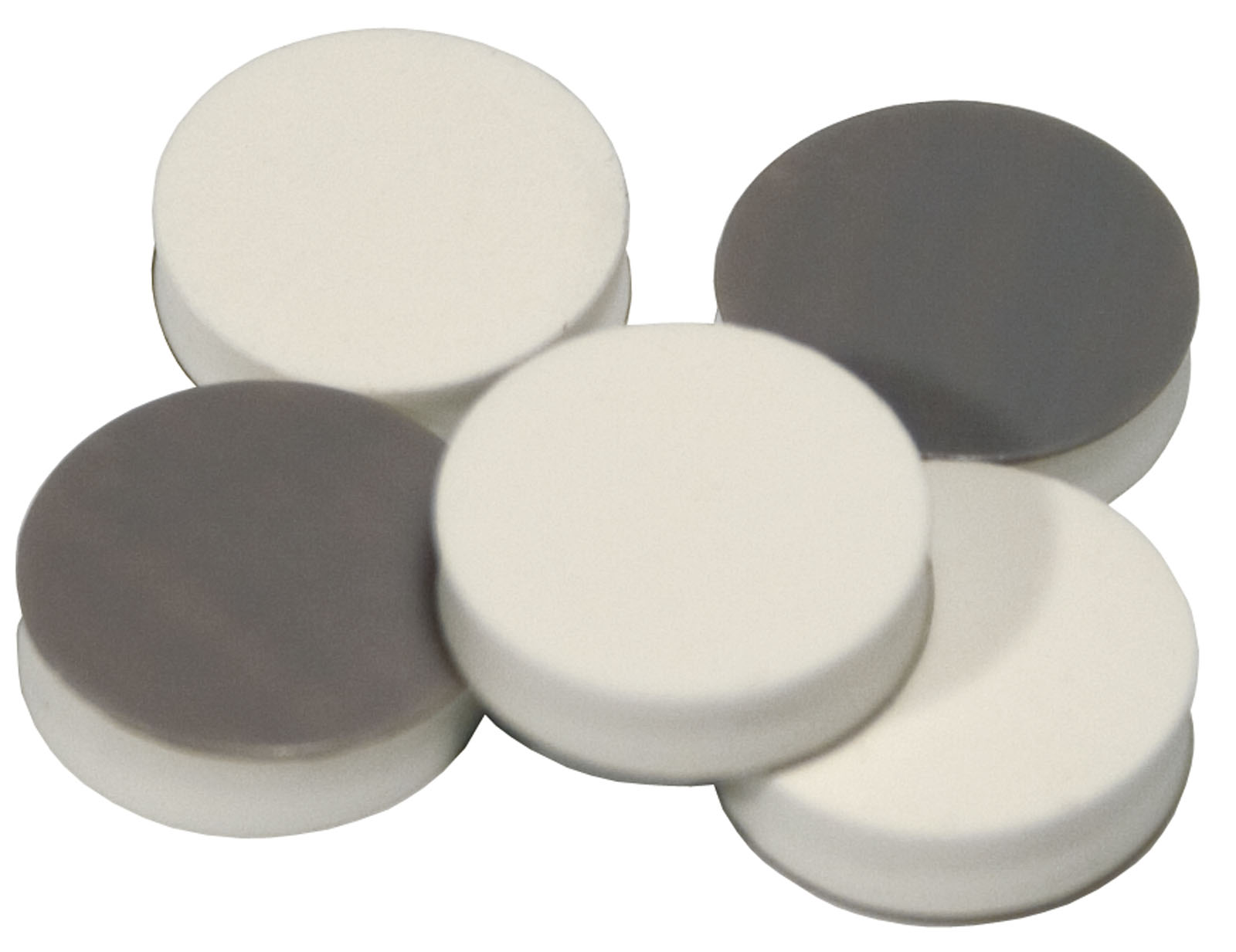 Silicone septa N 10, hvid, 10mm, 3mm, 50stk