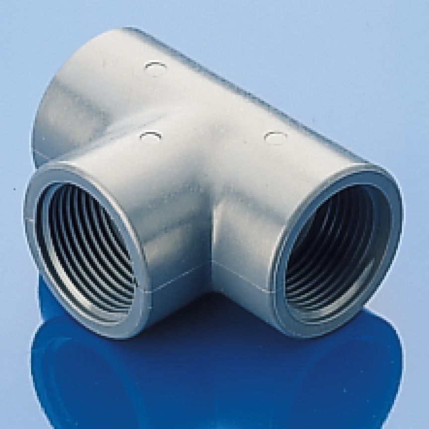 T-piece, inner thread, PP, 1/2", nom. width 17,5mm