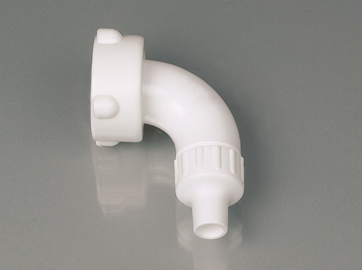 Tube bend, w/cap nut, 1/2", nozzle-Ø12mm