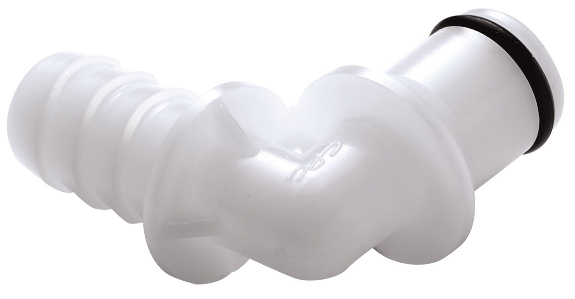 Lynkobling, POM, han, u. ventil, vinkel, Ø6,5mm