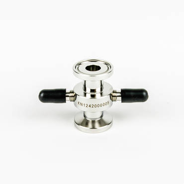 Spl. FlowCell, TriC1/2", SS, 0.5-2mm, fiber optic.