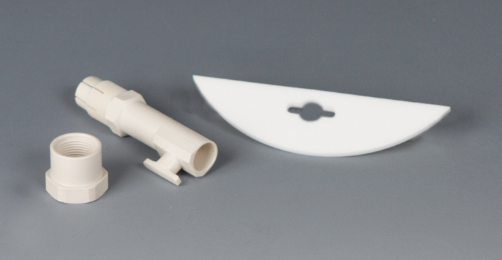 Blad, Måne, PTFE, 2 bl., Ø65mm, skaft Ø8mm