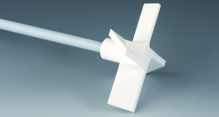 Skaft/propel, l: 350 mm, Ø50 mm, Ø6,5/8 mm, PTFE