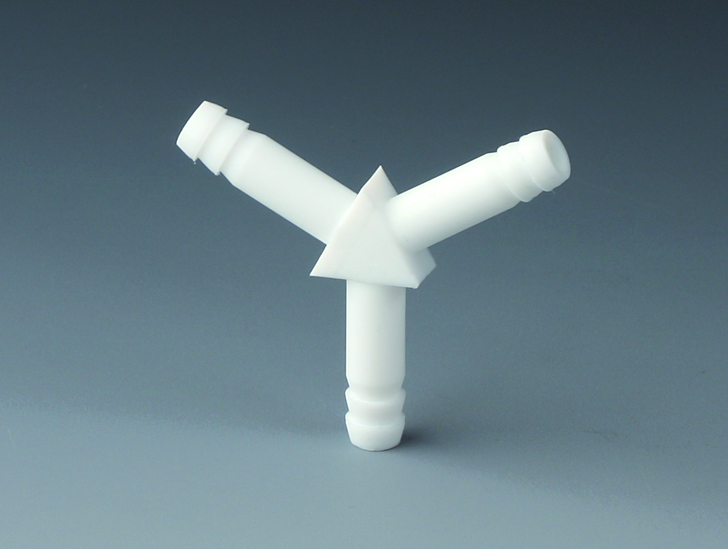 Slangesamler, Y-stykke,  OD 4,5/ID 2 mm, PTFE