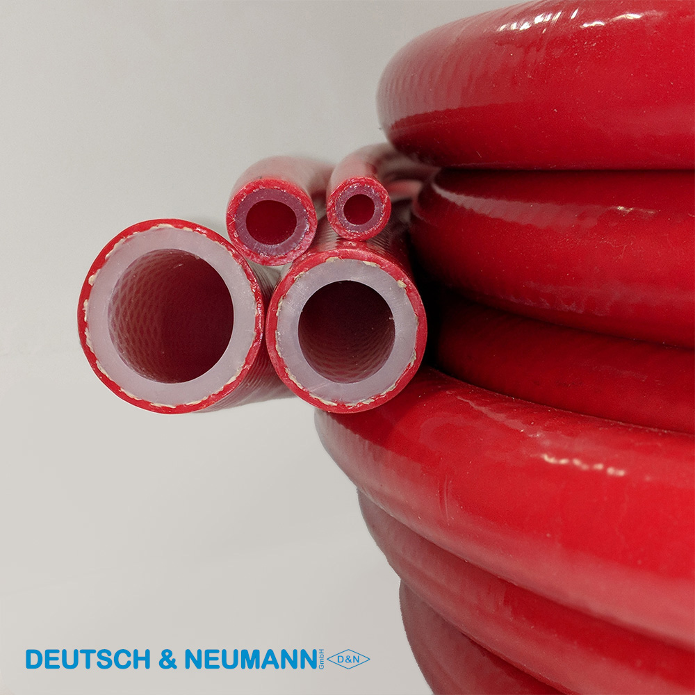 Silicone tubing with webbing, vacuum, 12x6mm