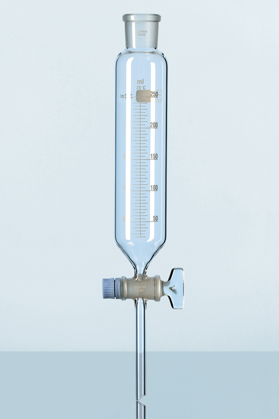 DURAN Dråbetragt, cyl., grad., slib-hane, 50ml