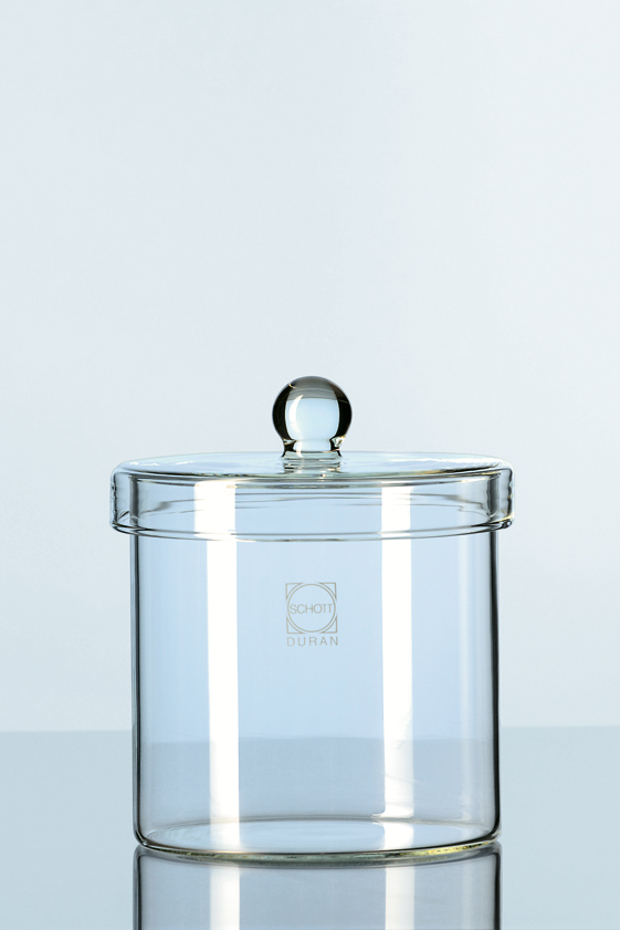 DURAN Glas, låg med knop, 80x80mm, 250ml, 10stk