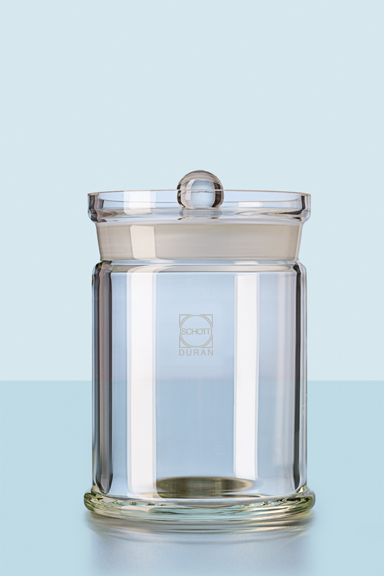 DURAN Prøveglas, låg med knop, 65x63mm, 10stk