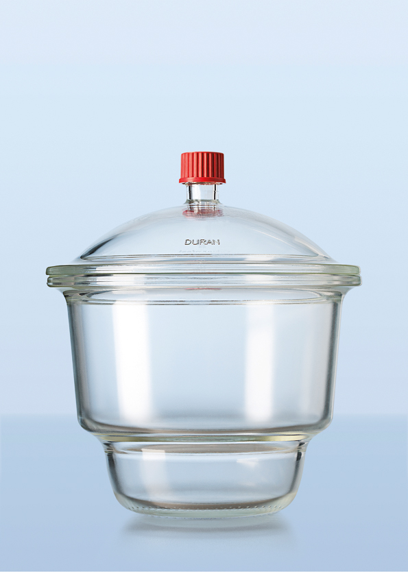 DURAN Eksikator med gevind og hane, u. pl., DN250