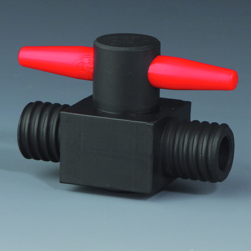 2-vejs ventil, konduktiv, GL14, lysning 4 mm, PTFE