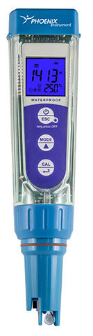 pH-Tester with cap and batteries, replaceable sens