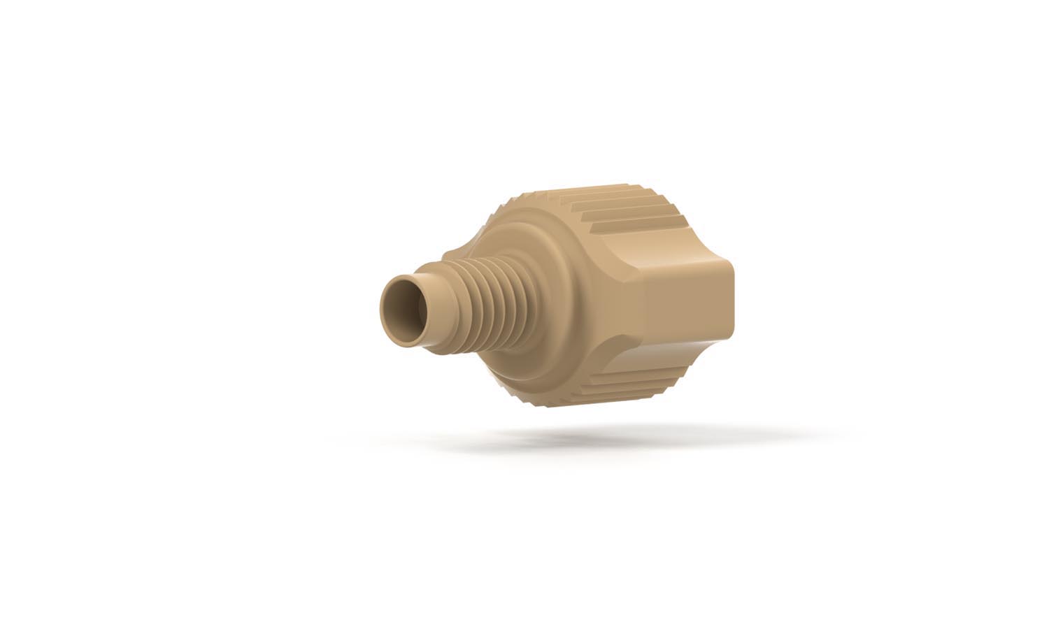 Skrue Fingertight, PEEK, 1/16", vinger, med F142