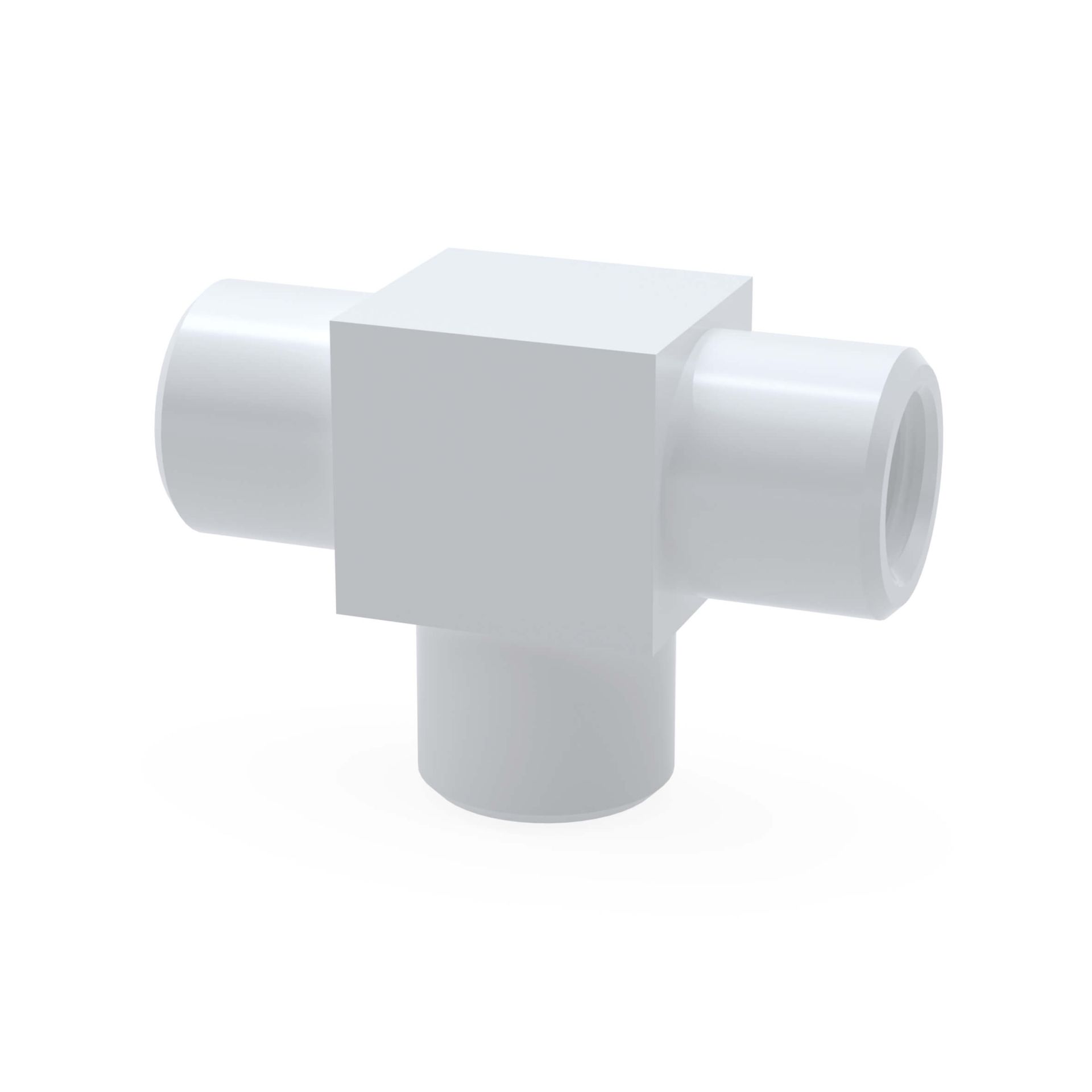 Couplings, PTFE, T-pieces, 1/4"-28, Ø1,6mm