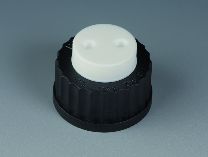 Distributors for Bottles, PTFE/PPS, 2 ports