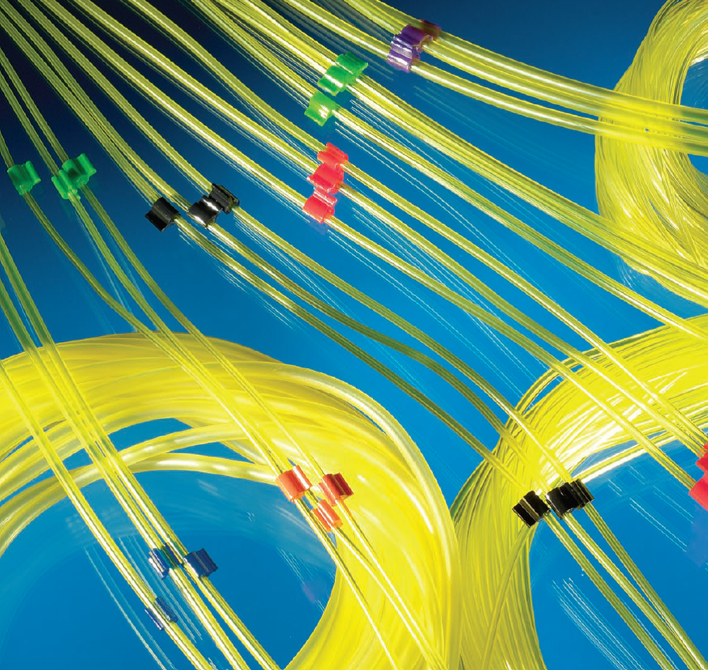 Pumpesl., PVC-Solva, 0,19mm, 2-stop, ora-rød, 12st