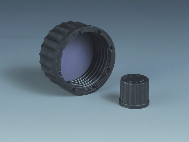 Screw cap GL18 with silicone/PTFE liner