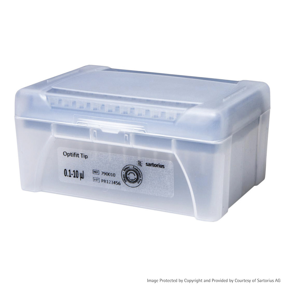 Pipettespids 0,1-10 ul, lang, 10x96stk
