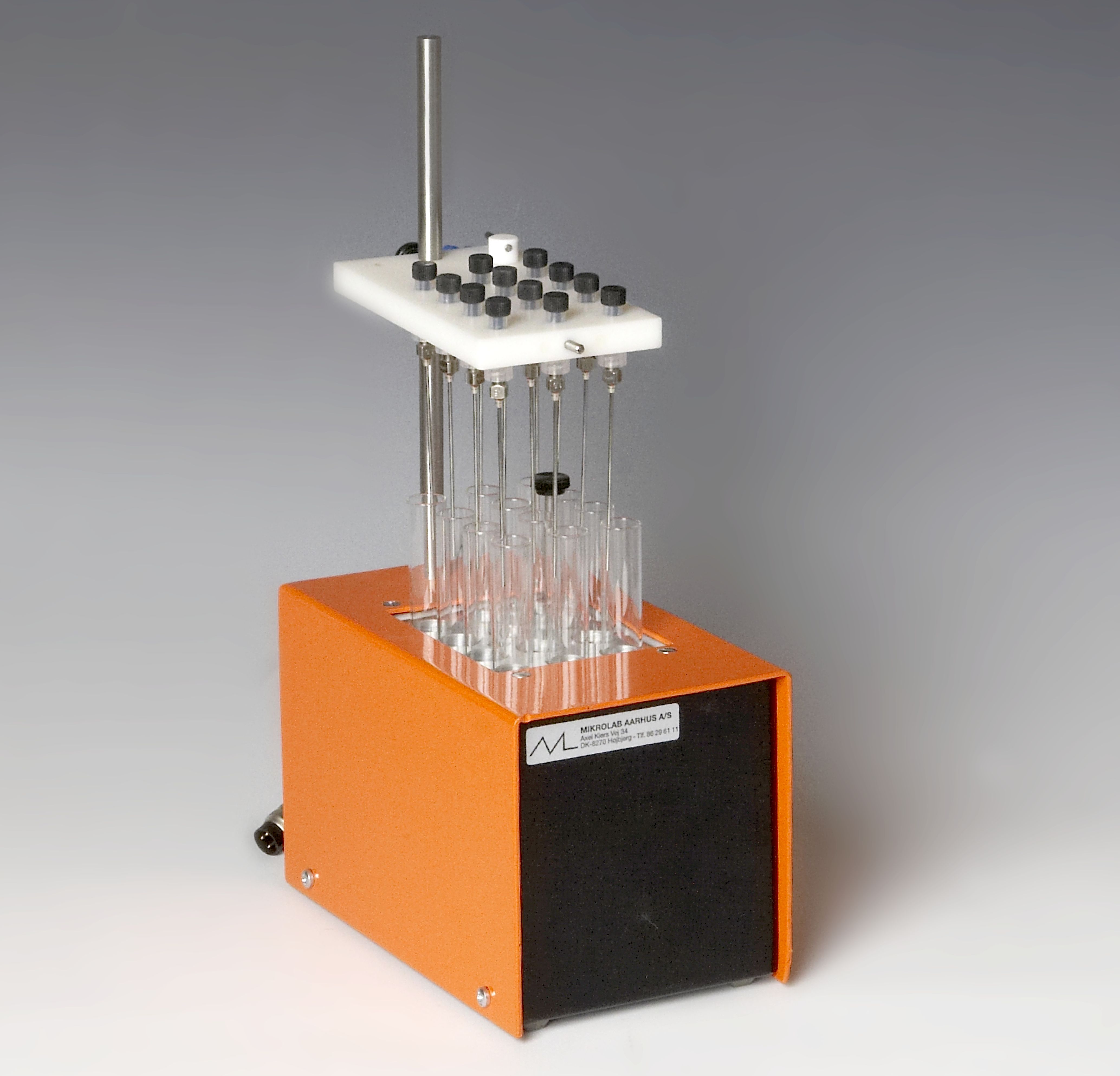 Al-blok for reaktionsglas, standard, 12 pos.