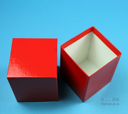 NANU Box 100, 1x1, fiber, rød, 100mm