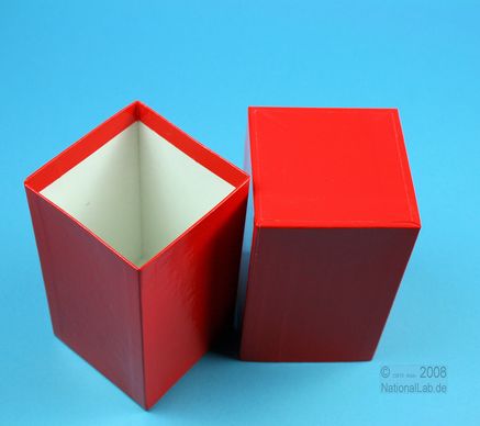 NANU Box 130, 1x1, fiber, rød, 130mm