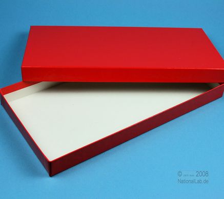 ALPHA Box 25 lang, 1x1, fiber, rød, 25mm