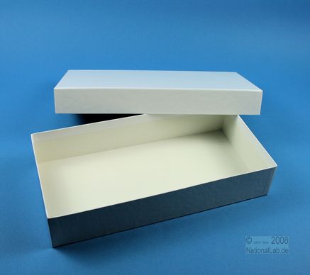 ALPHA Box 50 lang, 1x1, fiber, hvid, 50mm