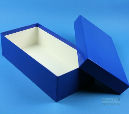 ALPHA Box 75 lang, 1x1, fiber, blå, 75mm