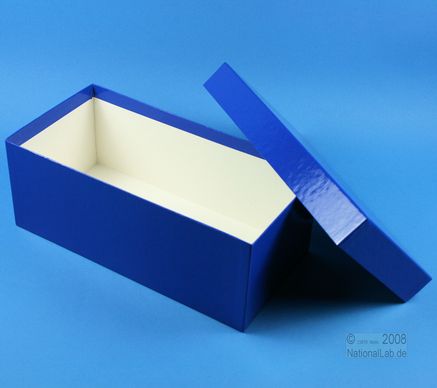 ALPHA Box 100 lang, 1x1, fiber, blå, 100mm