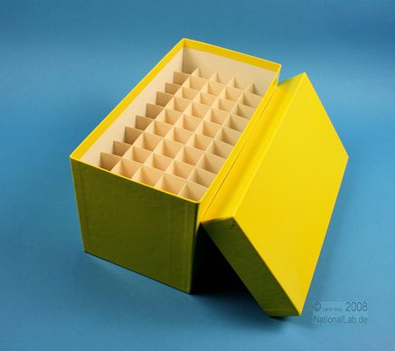 CellBox Mini lang, 5x10, gul, 128mm, fiber, 22mm