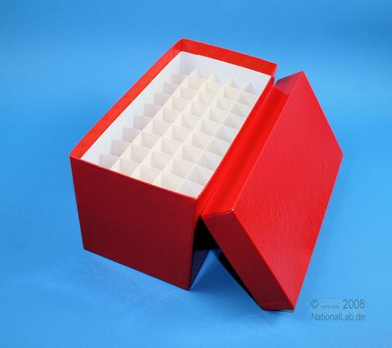 CellBox Mini lang, 5x10, rød, 128mm, fiber, 22mm