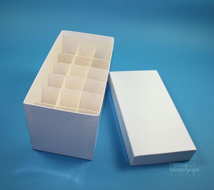 CellBox Mini lang, 3x6, hvid, 128mm, fiber, 34mm