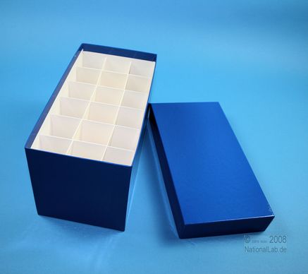 CellBox Mini lang, 3x6, blå, 128mm, fiber, 34mm