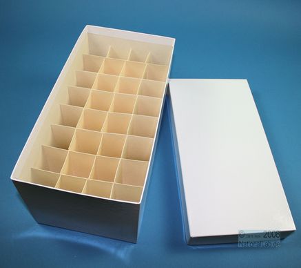 CellBox Maxi lang, 4x8, hvid, 128mm, fiber, 34mm