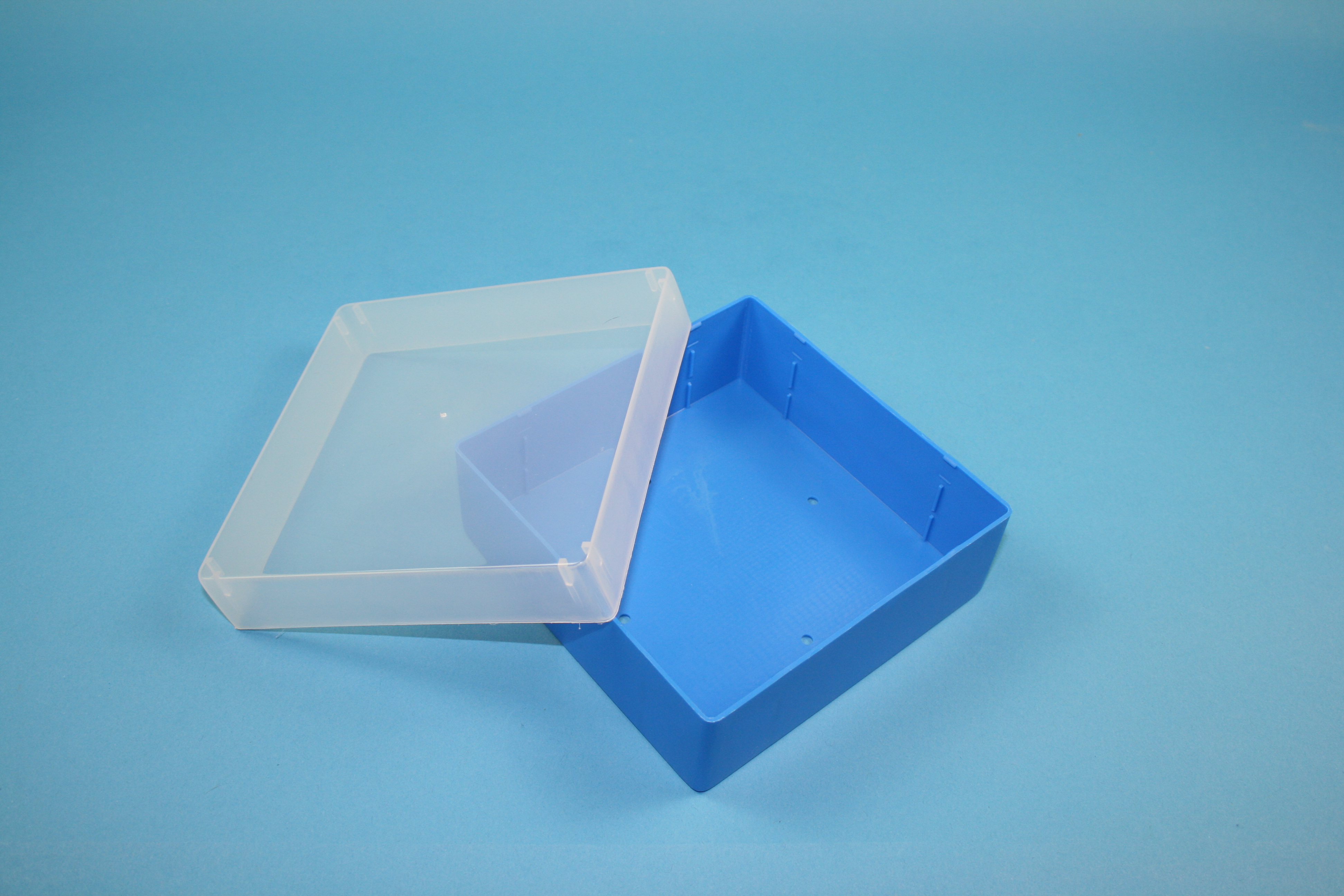 Cryo box, 130x130x50mm without divider, blue