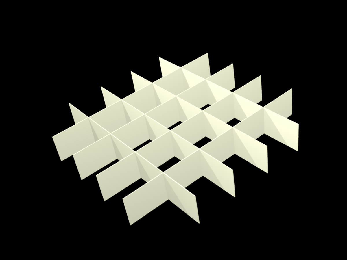 ALPHA, 5x5 pos. indd., 25mm, fiber, 25,5mm, 10stk